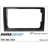 Универсальная переходная рамка для установки автомагнитолы с экраном 9'' вместо автомагнитолы с экраном 10.1''; AWM 781-00-253