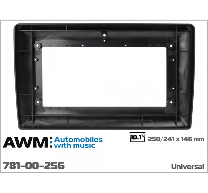 Універсальна рамка для автомагнітоли з 10.1'' екраном, 250:241 x 146 мм; AWM 781-00-256, ціна: 1 318 грн.