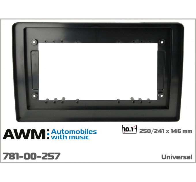 Универсальная переходная рамка для установки автомагнитолы с экраном 10.1'' вместо автомагнитолы с экраном 9'', 250:241 x 146 мм; AWM 781-00-257, цена: 833 грн.
