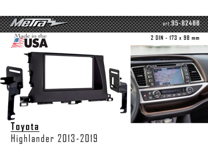 Переходная рамка для 2 DIN автомагнитолы, 173 x 98 мм; METRA 95-8248B, цена: 3 438 грн.