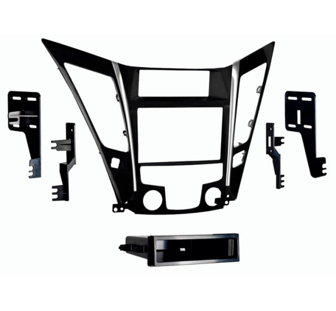 Переходная рамка для 1 DIN / 2 DIN автомагнитол, 2 DIN - 173 x 98 мм, 1 DIN - 173 x 48 мм; METRA 99-7343, цена: 2 833 грн.