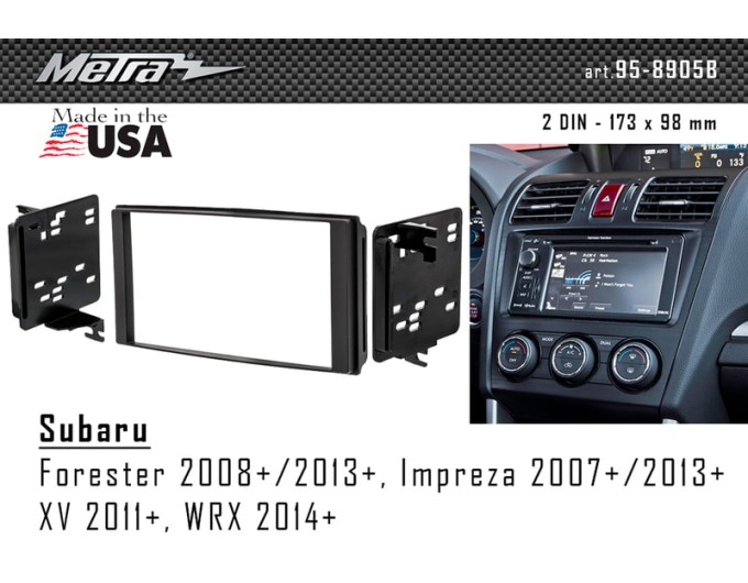 Переходная рамка для 2 DIN автомагнитолы, 173 x 98 мм; METRA 95-8905B, цена: 2 110 грн.
