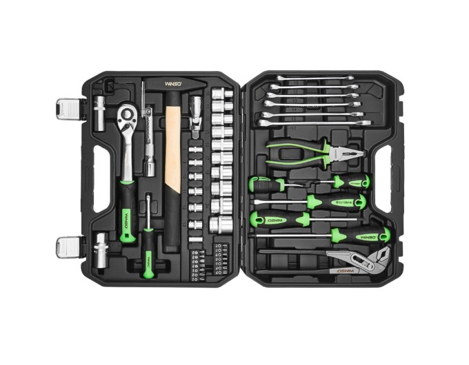 Професійний набір інструментів в кейсі Winso Pro 1/2", 1/4" 72Т, CR-V, 56од., ціна: 2 979 грн.