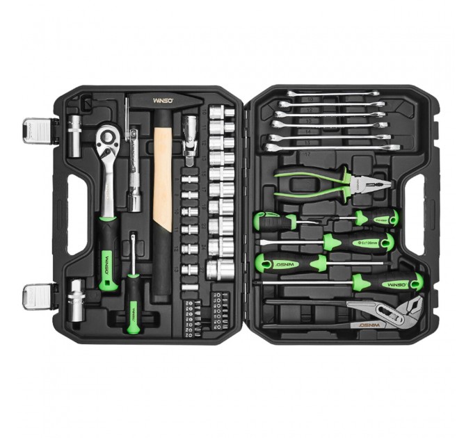 Професійний набір інструментів в кейсі Winso Pro 1/2", 1/4" 72Т, CR-V, 56од., ціна: 2 979 грн.