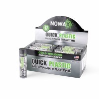 Клей (холодная сварка) Nowax Quick Plastic серый, 57г