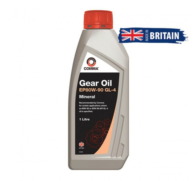 Трансмісійне масло Comma GEAR OIL EP80W-90 GL4 1л, ціна: 290 грн.