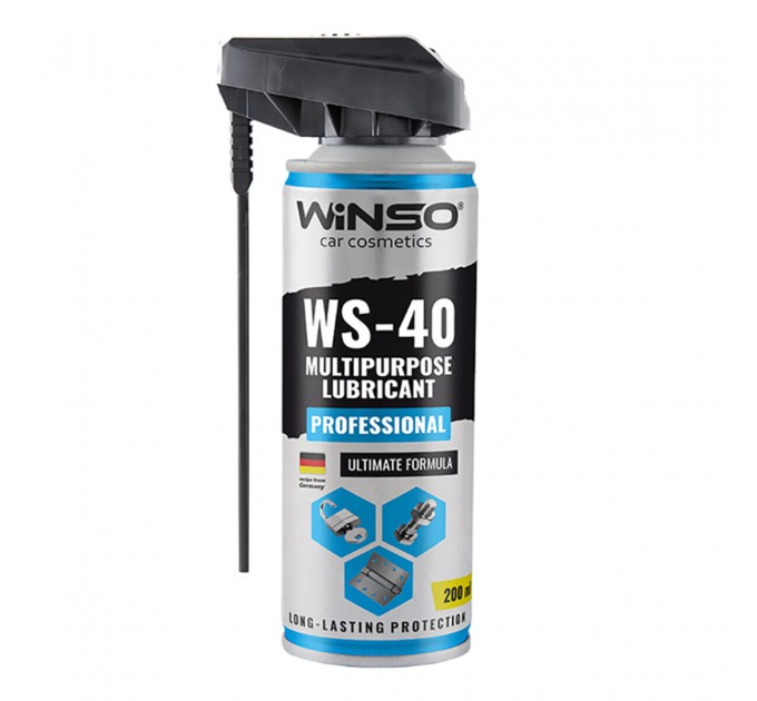 Змазка багатофункціональна Winso WS-40 Professional Multipurpose Lubricant, 200мл, ціна: 95 грн.