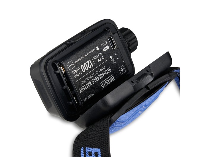 Фонарь налобный Brevia 600Lm, 3W CREE XPG+COB, 1200mAh/3xAAA, Zoom, с сенсором белый/красный, цена: 959 грн.