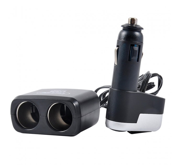 Разветвитель прикуривателя Carlife 2в1 + USB, 12В, 5A, цена: 190 грн.