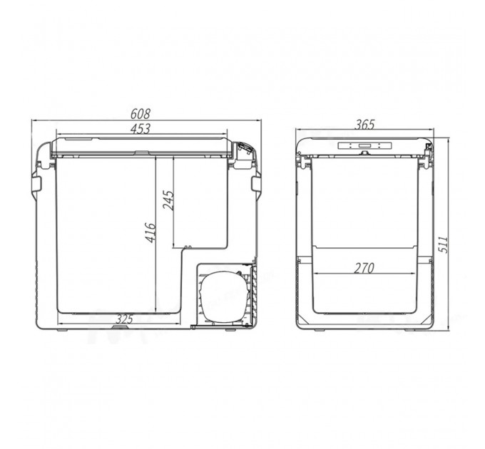 Холодильник автомобильный Brevia 50л 22530, цена: 12 599 грн.