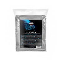 Рушник з мікрофібри K2 Flossy Pro для сушки лакофарбової поверхні трикотажний 90x60см