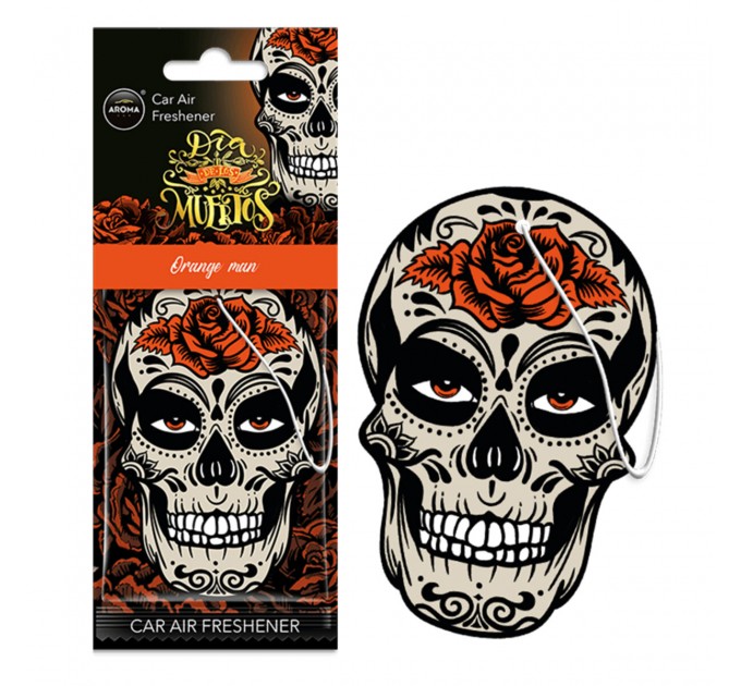 Ароматизатор Aroma Car Cellulose Dia De Los Muertos - Orange Man сухий, ціна: 57 грн.