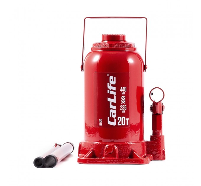 Домкрат гидравлический бутылочный CarLife 20т 235-440мм, цена: 2 161 грн.