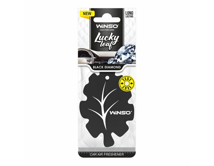 Освежитель воздуха Winso Lucky Leaf, ароматизатор целлюлозный, Black Diamond, цена: 32 грн.