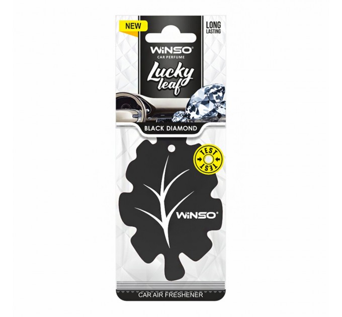 Освіжувач повітря Winso Lucky Leaf, целюлозний ароматизатор, Black Diamond, ціна: 32 грн.