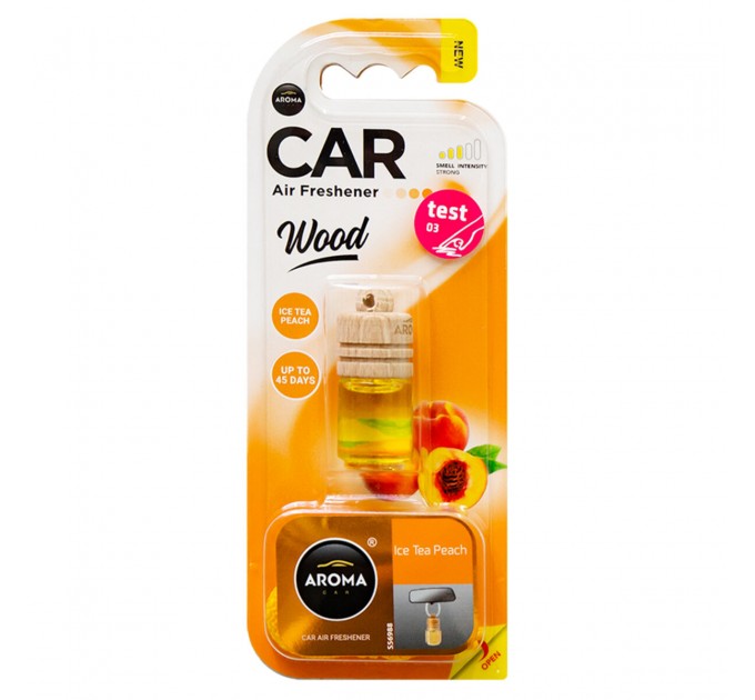 Ароматизатор Aroma Car Wood Ice Tea Peach, 6мл рідкий, ціна: 106 грн.