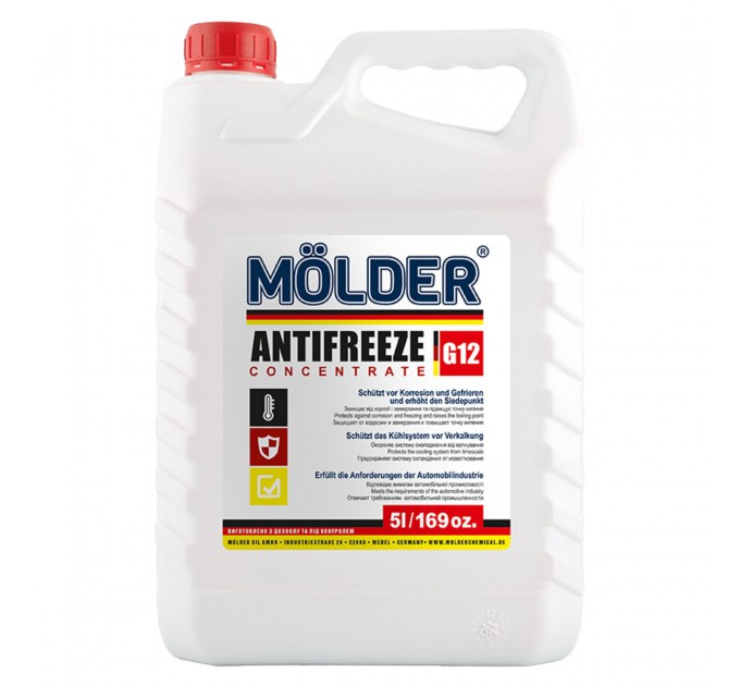 Антифриз Molder G12 червоний концентрат 5л, ціна: 843 грн.