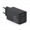 Сетевое зарядное устройство Brevia ePowerGaN PD65W 2xUSB-C+USB-A черный, цена: 1 187 грн.