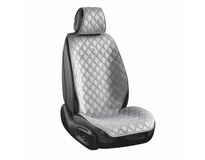 Комплект преміум накидок для сидінь CarLife Turbo, grey, ціна: 4 561 грн.