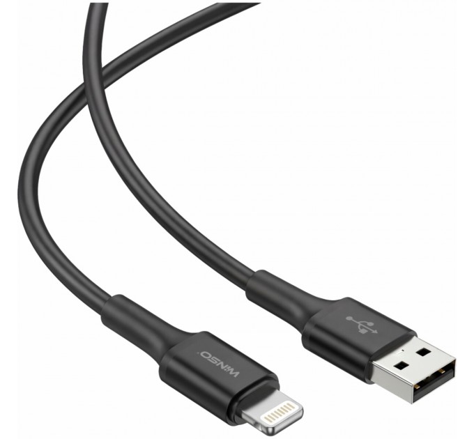Кабель Winso Pro USB to Lightning TPE 1,2м черный, цена: 91 грн.
