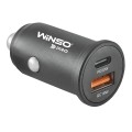 Автомобильное зарядное устройство Winso Pro 48W 1xUSB-C+1xUSB-A, metal, цена: 309 грн.
