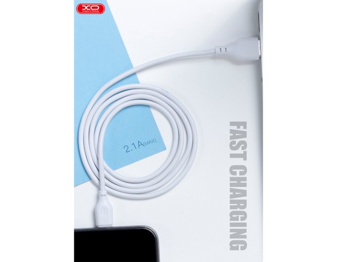 Кабель XO USB to Lightning 2,1А 1м білий, ціна: 79 грн.