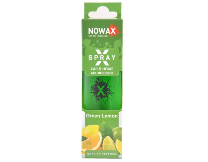 Ароматизатор Nowax X Spray Green lemon в коробці, ціна: 140 грн.