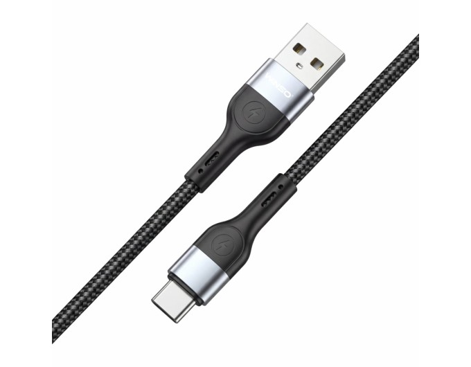 Кабель Winso Pro USB to Type-C TPE+плетіння 1м чорний, ціна: 100 грн.