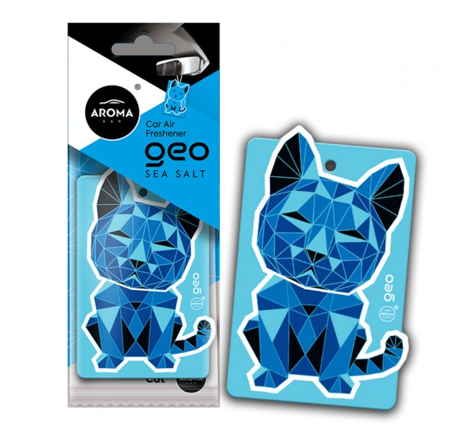 Ароматизатор Aroma Car Cellulose Geo Cat - Blue Sea Salt сухой, цена: 57 грн.