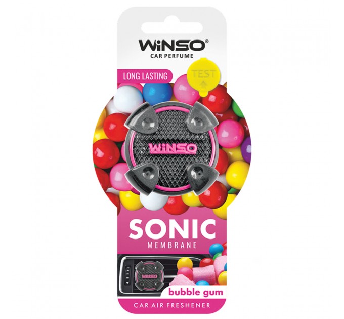 Освіжувач повітря Winso Sonic, мембранний на дефлектор - Bubble Gum, ціна: 108 грн.