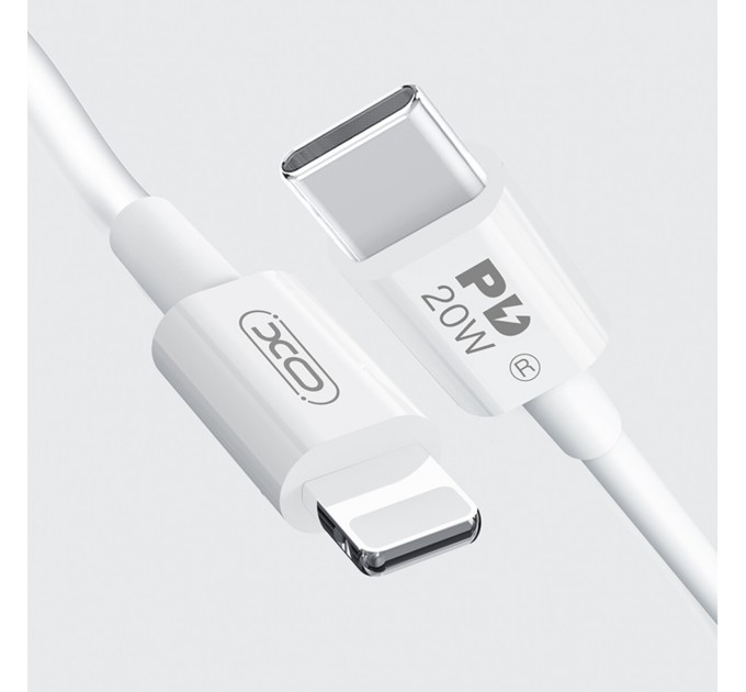 Кабель XO Type-C to Lightning 20W 1м белый, цена: 89 грн.