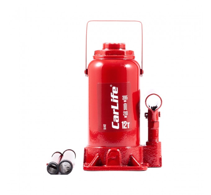 Домкрат гідравлічний пляшковий CarLife 12т 210-395мм, ціна: 1 420 грн.