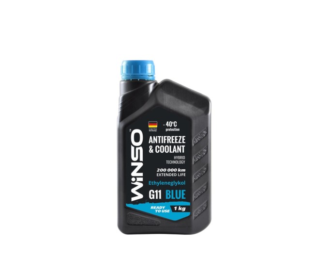 Антифриз Winso Antifreeze & Coolant Blue G11 -40°C голубой готовый 1кг, цена: 164 грн.