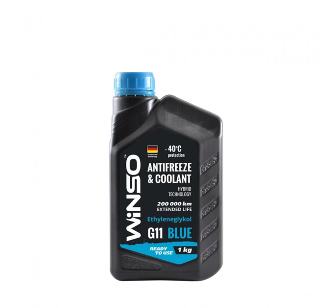 Антифриз Winso Antifreeze & Coolant Blue G11 -40°C голубий готовий 1кг, ціна: 129 грн.