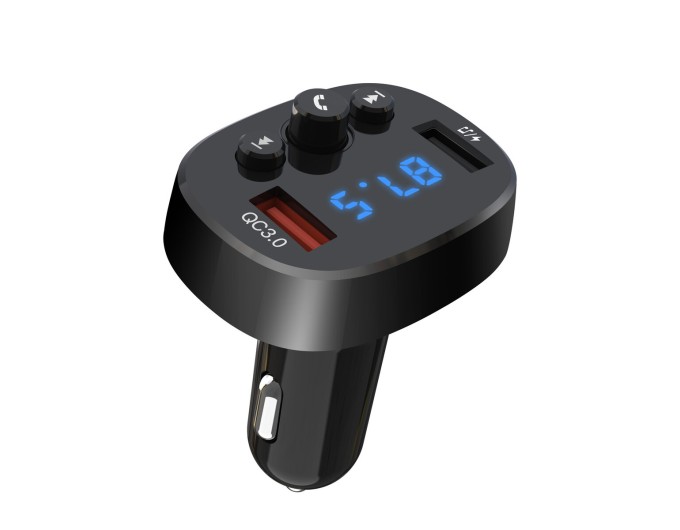 FM-трансмиттер XO BCC03 Bluetooth+QC черный, цена: 399 грн.