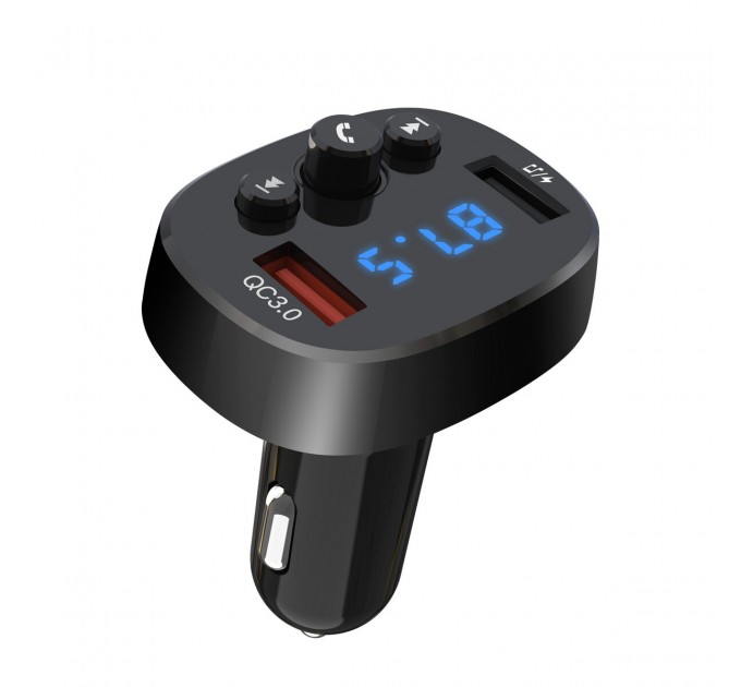 FM-трансмітер XO BCC03 Bluetooth+QC чорний, ціна: 369 грн.