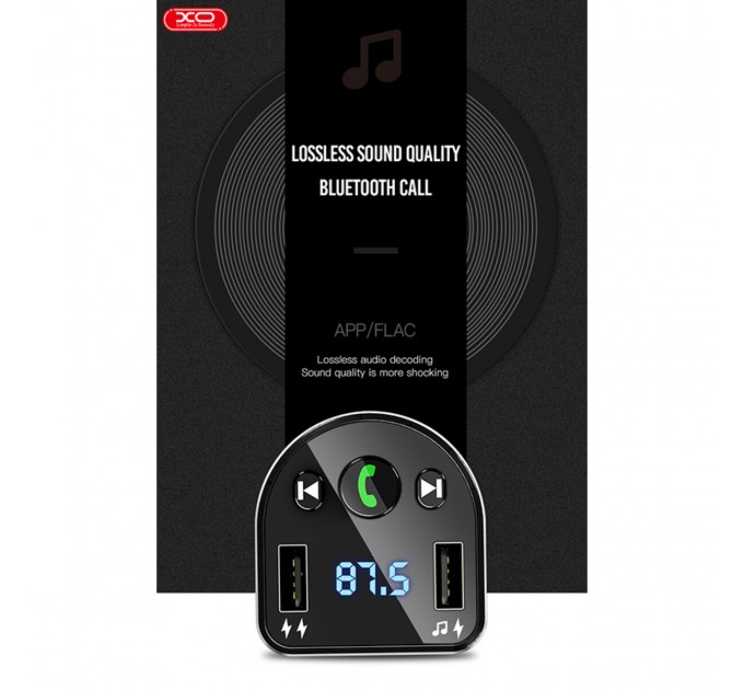 FM-трансмітер XO BCC01 Bluetooth+FM+MP3 чорний, ціна: 369 грн.