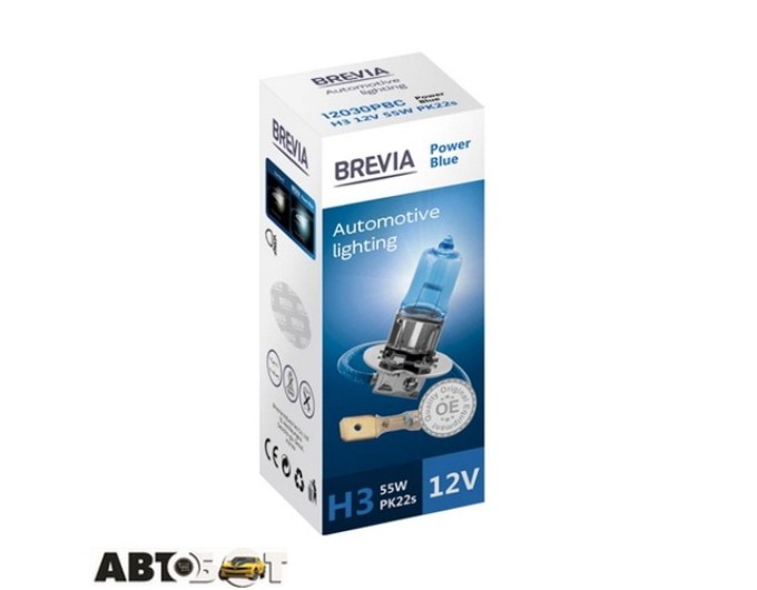 Галогенна лампа BREVIA Power Blue H3 12030PBC (1шт.), ціна: 143 грн.