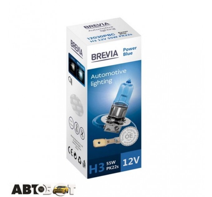 Галогенна лампа BREVIA Power Blue H3 12030PBC (1шт.), ціна: 130 грн.