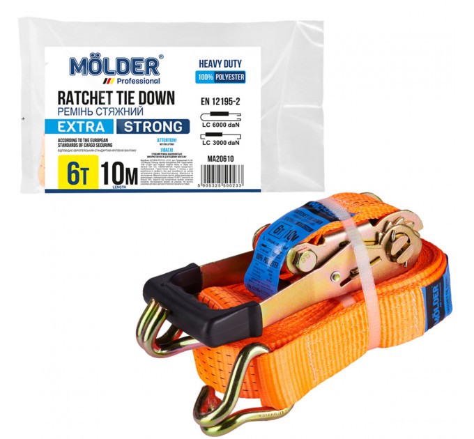 Стяжной ремень Molder 6т, 10м, цена: 1 165 грн.