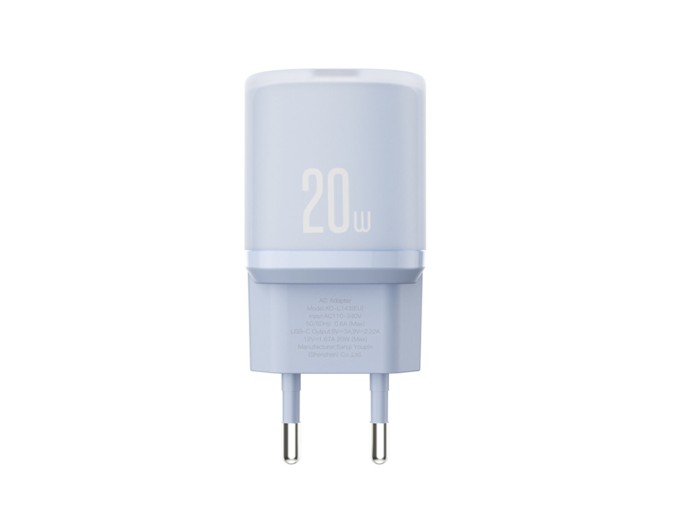 Сетевое зарядное устройство XO L143 PD20W Single USB-C Charger синий, цена: 219 грн.