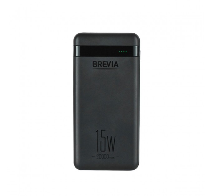 Повербанк (Power Bank) Brevia 20000mAh 15W Li-Pol чорний, ціна: 855 грн.