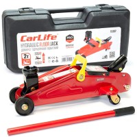 Домкрат гидравлический подкатный CarLife 2т 135-335мм в кейсе