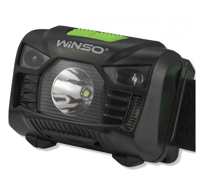 Фонарь налобный Winso 150Lm, 3W LED, 1200mAh с сенсором белый/красный, цена: 492 грн.