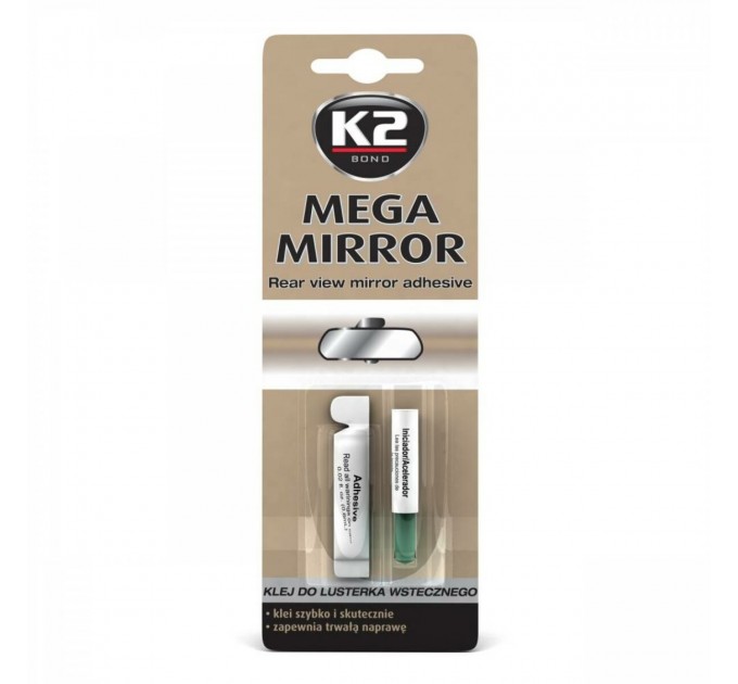Клей для зеркал заднего вида K2 Mega Mirror 0,6мл+0,5мл, цена: 86 грн.