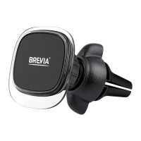 Держатель телефона автомобильный Brevia AirClip СrystalMag на дефлектор, 4 магнита, черный