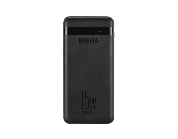 Повербанк (Power Bank) Brevia 10000mAh 15W Li-Pol чорний, ціна: 499 грн.