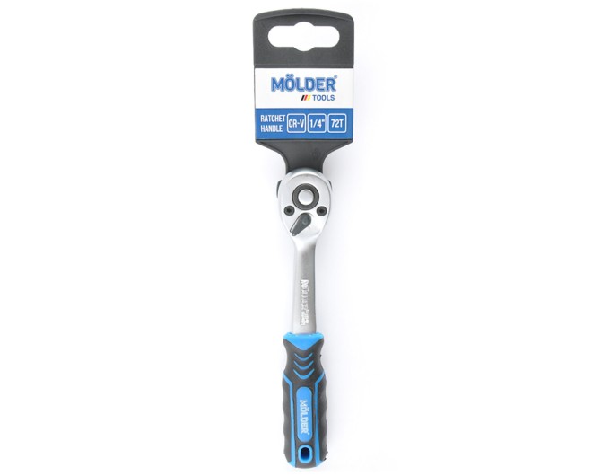 Трещотка Molder двухкомпонентная Cr-V, 1/4" 72T, цена: 336 грн.