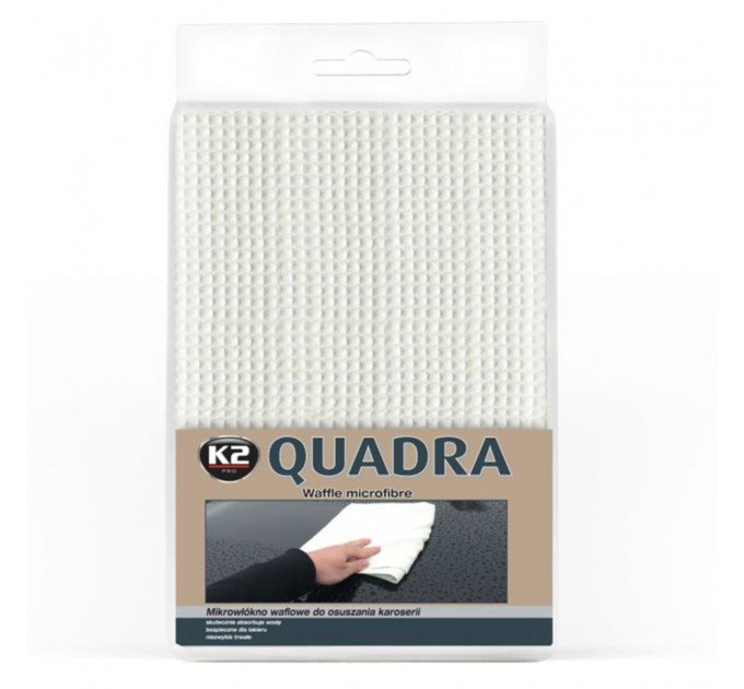 Полотенце трикотажное K2 PRO QUADRA WAFFLE MICROFIBRE из вафельной микрофибры 60x90см, цена: 299 грн.