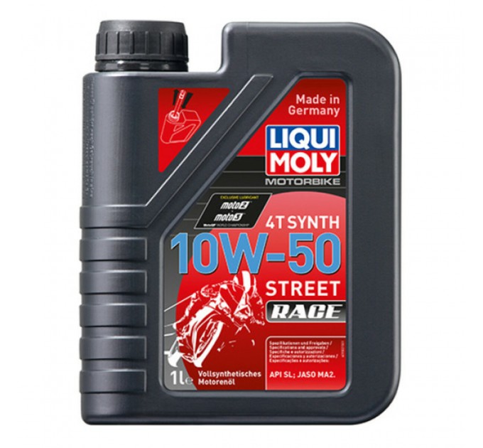 Олива для 4-тактних двигунів Liqui Moly Motorbike 4T Synth 10W-50 Street Race 1л, ціна: 960 грн.